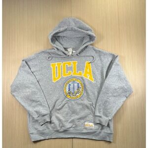 H&M UCLA Bruins Football Hoodie Mens XL Heather‎ Gray Graphic Kangaroo Pockets